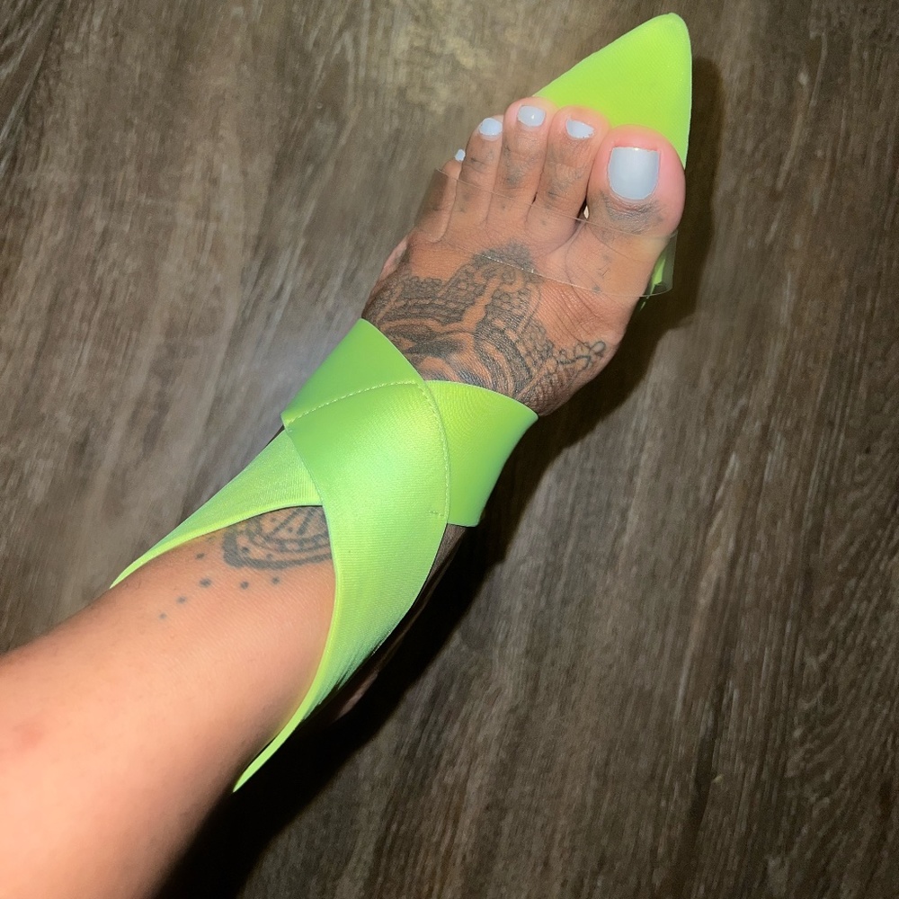 Neon Green Shoes - Picture 3 of 4